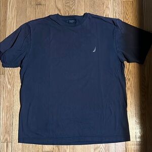 Nautica Blue Short Sleeve Tee Classic Crew Neck